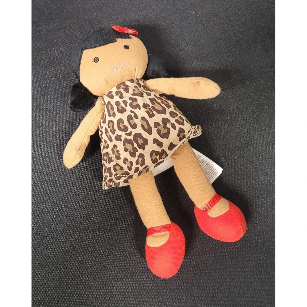Carters Plush Doll Leopard Print Dress Approx. 10 inch (2015)